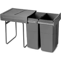 Emuca Papelera De Reciclaje 2x25l