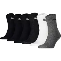 Puma Calcetines deportivos gris oscuro / negro / blanco