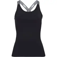 LASCANA Top deportivo negro / blanco