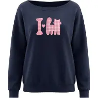 Mymo Sudadera navy / rosa / blanco