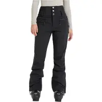 Roxy - Pantalones de esquí mujer - Rising High Pant True Black para Mujer - Talla M - Negro