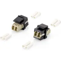 Digital Data Communications Adaptador De Fibra óptica Keystone Lc Dúplex 8 Unidades