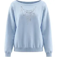Mymo Sudadera azul claro / plata