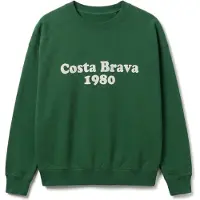 Thinking MU Sudadera 'JADEWON' verde oscuro / blanco