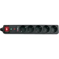 Riello Regleta con 5 enchufes y interruptor, modelo THUNDER 5002. Color: