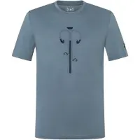 Super.natural - Vintage Bike Tee - Camiseta de merino size 46 - S, gris/turquesa