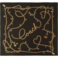 Coach Pañuelo 'Charms' oro / negro