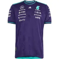 Adidas Camiseta funcional 'Mercedes - AMG Petronas Formula 1 Team Vanda Bloom' aqua / lila oscuro / blanco