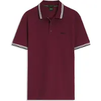 BOSS Camiseta 'Paddy' borgoña / blanco