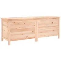 vidaXL Cofre para jardín, 150x50x56,5 cm, madera maciza de abeto