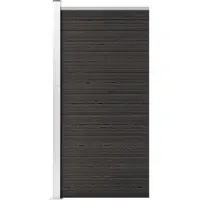vidaXL , panel para valla de composite de madera (WPC), 95x186 cm, color gris