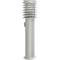 vidaXL Lámpara de pared con enchufe, color plateado, 60 cm, acero inoxidable