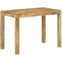 vidaXL Mesa de comedor, 110x55x76 cm, madera maciza de mango
