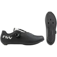 Northwave - Sonic Plus Wide - Zapatillas de ciclismo size 43, negro/gris