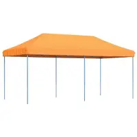 vidaXL Tienda de campaña plegable tipo pop-up, color naranja, 580 x 292 x 315 cm
