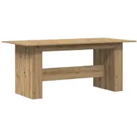 vidaXL Mesa de comedor estilo rústico, roble artesanal, 180x90x76 cm, tablero de madera