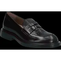Wonders para mujer. A-5301 Mocasines de Piel Oregon negro (41), Plano, Ninguno, Casual, Clásico, outlet 2026.
