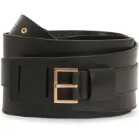 AllSaints Harlow Waist Belt Black/warm Brass Talla: XS | Cinturones Outlet | Mujer | Negro