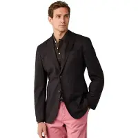 Hackett London para hombre. HM4400223 Chaqueta Performance Flannel marrón (42/32), Casual, Lana, Clásico, outlet 2026.