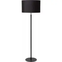 Lucide Lámpara de pie negra con pantalla, 150 cm, casquillo E27, modelo Maya, marca