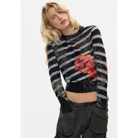 Desigual Jersey mezcla de colores / negro
