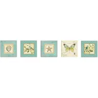 Wellhome Pintura Decorativa En Mdf De 15x15 Cm 5 Piezas
