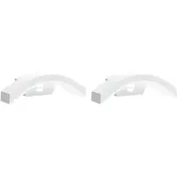 vidaXL : Juego de 2 faroles LED para exterior con sensor, color blanco, fabricados en aluminio fundido