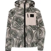 Didriksons - Kid's Joule Printed Full-Zip - Forro polar size 140, gris