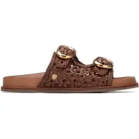 Carmela para mujer. 16305801-NEGRO Sandalias de Piel 163058 negro (36), Plano, Ninguno, Casual, outlet 2026.
