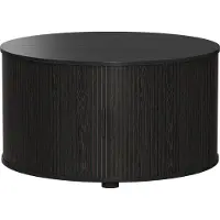 Vicco Mesa de centro Selva Negro 80 x 80 cm con puerta corredera, Model 56361
