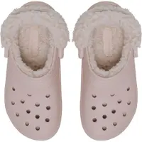 Crocs - Classic Fleece Lined Clog - Zapatillas de estar por casa size M8 / W10, marrón