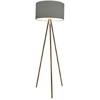 Azzardo Lámpara de pie Azardo Finn, color cobre grisáceo, modelo AZ3011, casquillo E27, 1x60W, IP20, 45cm, color cobre grisáceo