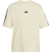Adidas adidasCamiseta Essentials Boyfriend 3 bandas XS Ivory / Maroon Mujer