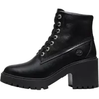 Timberland para mujer. TB0A5S49W021 Botines de piel Stone Heights negro (39 W), 5 a 8cm, Cordones, Casual, outlet 2026.