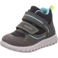Superfit Zapatos primeros pasos 'SPORT7 MINI' turquesa / gris oscuro / negro