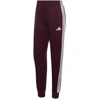 Adidas Pantalón deportivo rojo vino / blanco