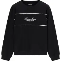 GUESS Sudadera negro / blanco