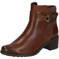 Caprice Botines cognac