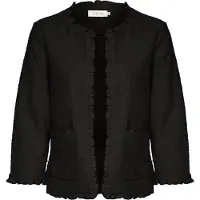 Cream Blazer 'Mellie' negro
