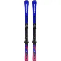 Salomon - Packs (esquí + fijaciones) - Equipe 8 + M11 GW 2027 de Madera - Talla 163 cm - Azul
