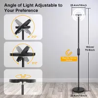 StarTech.com Lámpara de esquina LED inteligente: regulable, giratoria, con mando a distancia magnético, función de memoria, interruptor táctil, 220 V