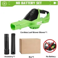 StarTech.com Soplador eléctrico de hojas - Modelo turbo - 5500 W - Motor sin escobillas - 5 velocidades - Funciona con batería - Sin batería incluida