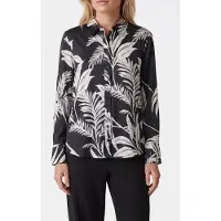 Guess Marciano GUESS Ls Concetta Buttons Forest Tropical Blk Talla: L | Manga Larga Outlet | Mujer