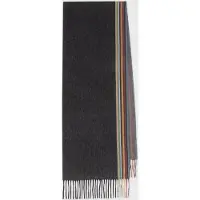Paul Smith Men Scarf Sig Woven Edge Black Talla: OS | Bufandas Outlet | Hombre | Negro