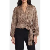 Guess Marciano GUESS Alanis Wrap Ls Blous Charming Leopard All Talla: 42 | Manga Larga Outlet | Mujer