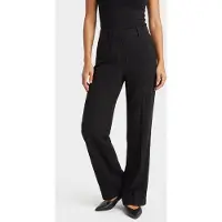 Guess Marciano GUESS Ariana Straight Pant Jet Black A996 Talla: 40 | Pantalones Formales Outlet | Mujer | Negro
