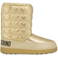 Moschino Heart Quilted Laminated Snow Boots Gold Talla: 35-36 | Botas Outlet | Mujer | Blanco