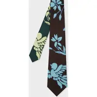 Paul Smith Men Tie Bird Prnt Chocolate Talla: 8 | Corbatas Outlet | Hombre | Marrón