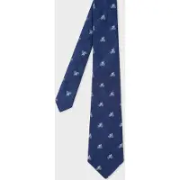 Paul Smith Men Tie Rabbit On Bike Navy Talla: 8 | Corbatas Outlet | Hombre | Azul