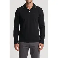 Guess Marciano GUESS Stu Ls Polo Jet Black A996 Talla: M | Polos Outlet | Hombre | Negro